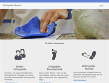 Tablet Screenshot of orthopaedie-wahlers.com